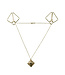 Lockink LOCKINK -  Nipple Clamps with Heavy Pendant - gold