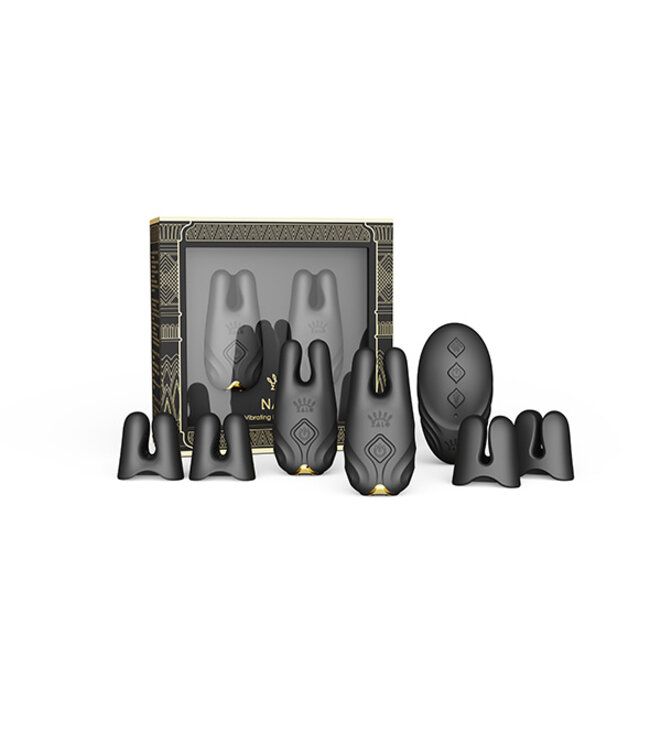 Zalo - Nave Draadloze Vibrerende Tepelklemmen Zwart