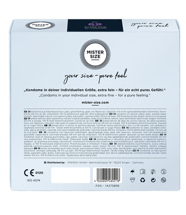 Mister Size - 69 mm Condooms 36 Stuks