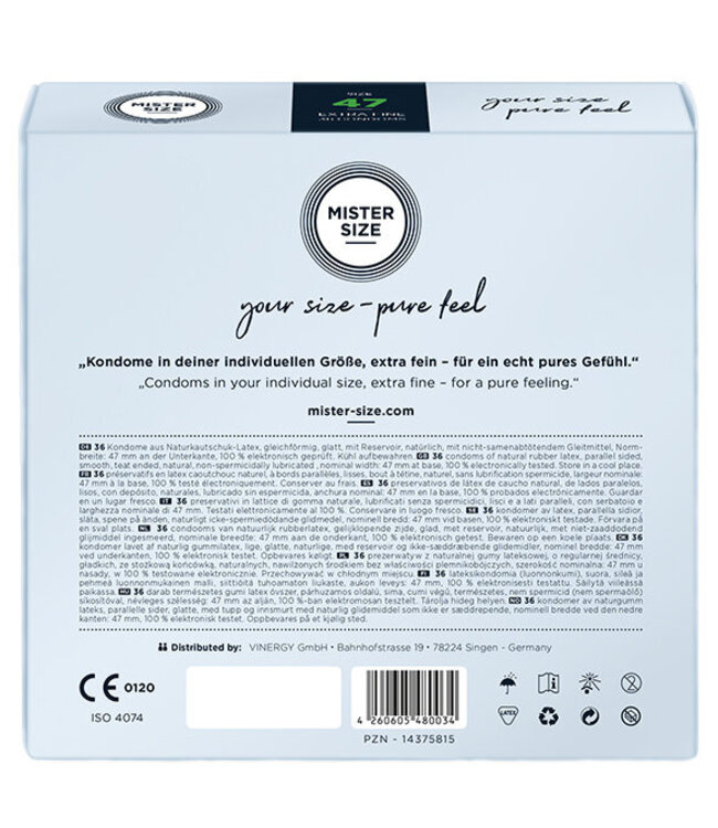 Mister Size - 47 mm Condooms 36 Stuks