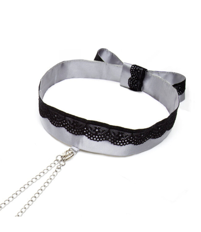 Fifty Shades of Grey - Play Nice Satijn & Kant Ketting & Tepelklemmen