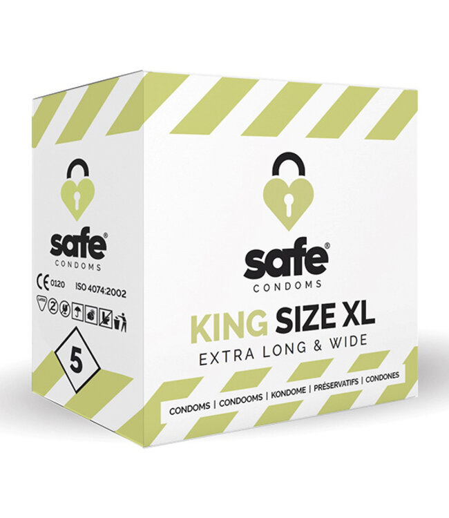 SAFE - Condooms King Size XL Extra Long & Wide (5 stuks)