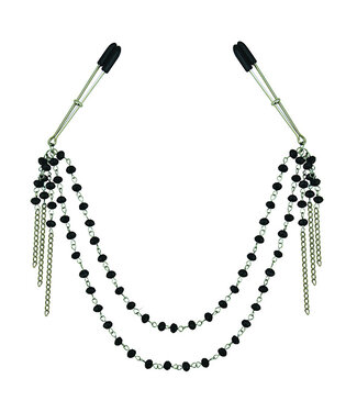 Sportsheets Sportsheets - Sincerely Black Jeweled Nipple Clips