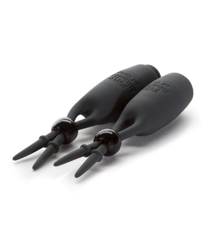 Fifty Shades of Grey - Vibrerende Tepelklemmen Zwart
