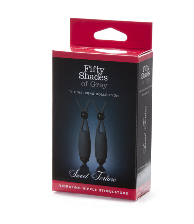 Fifty Shades of Grey - Vibrerende Tepelklemmen Zwart