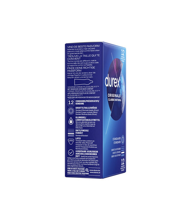 Durex - Originals Classic Natural Condooms 12 st.