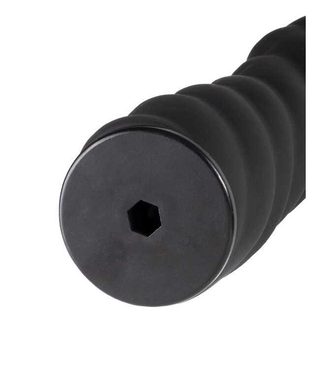 Rimba Latex Play - Verwisselbare Dildo voor Strap-on - Zwart