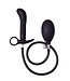 Rimba Rimba Latex Play - Opblaasbare anaalplug met pomp - Zwart
