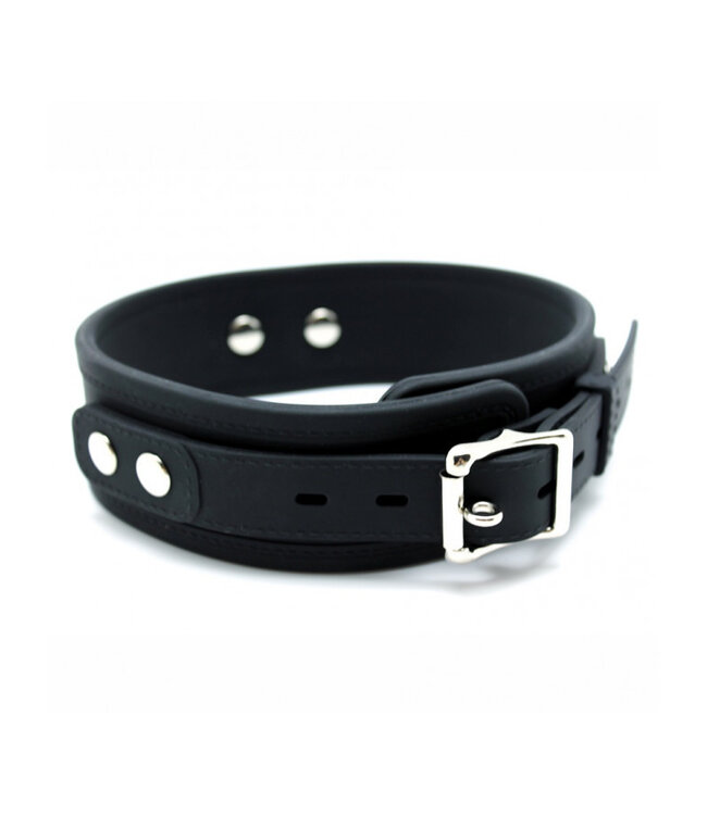 Rimba - Halsband 5 cm breed met hondenketting, verstelbaar met gesp.