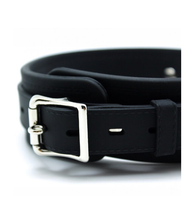 Rimba - Halsband 5 cm breed met hondenketting, verstelbaar met gesp.