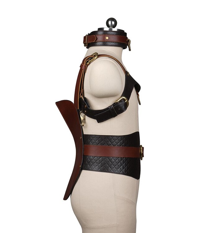 Liebe Seele - Leren Zadel - Zwart, Bruin & Goud