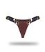 Rimba Liebe Seele - Leren Slip - Zwart, Bruin & Goud