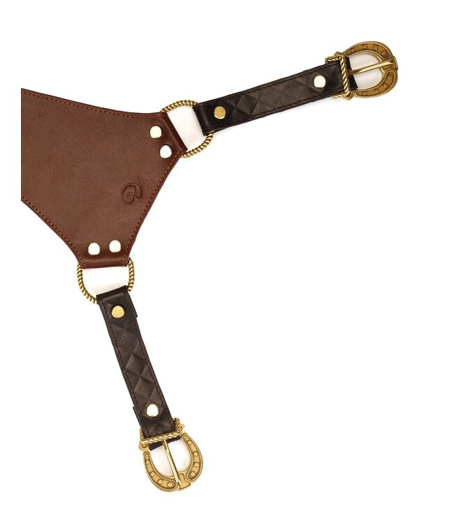 Liebe Seele - Leren Slip - Zwart, Bruin & Goud