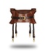 Rimba Liebe Seele - Leren Taille Riem met Bretels - Zwart, Bruin & Goud