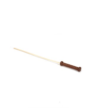 Rimba Liebe Seele - Stok met Leren Handvat - Bruin