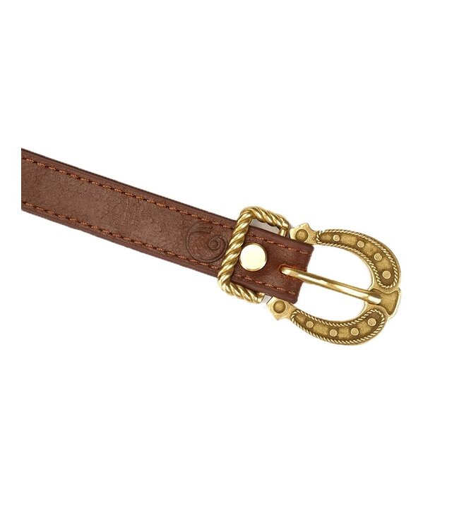 Liebe Seele - Leren Blinddoek - Zwart, Bruin & Goud