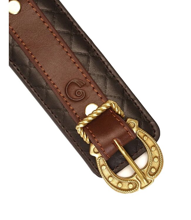 Liebe Seele - Leren Enkelboeien - Zwart, Bruin & Goud