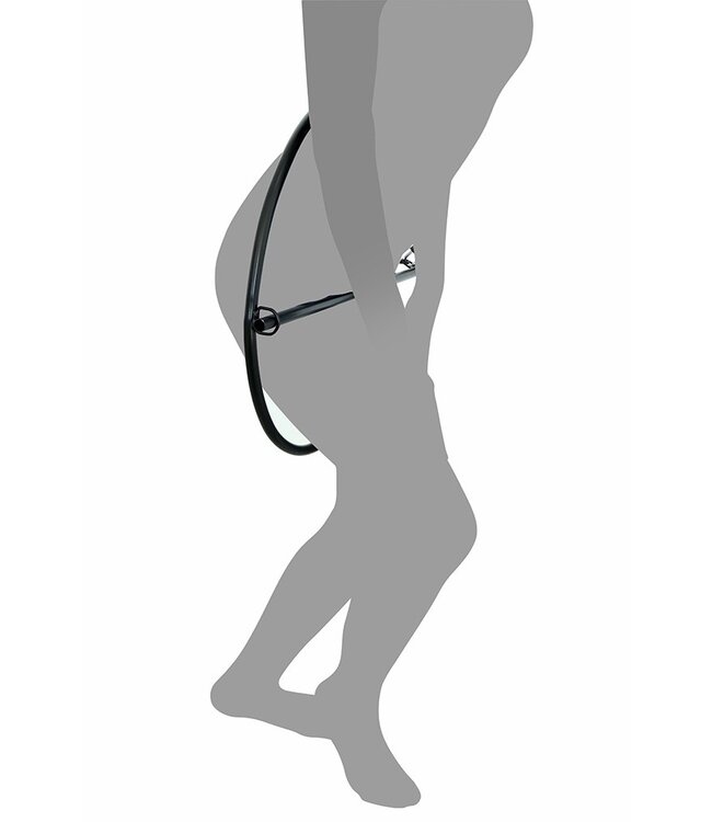 Rimba Restraint Ring met leren boeien en hangslot