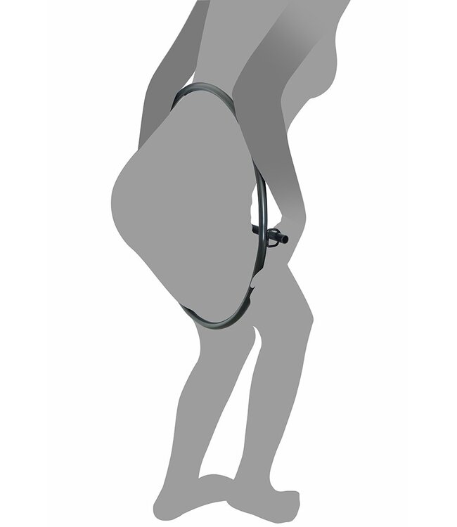 Rimba Restraint Ring met leren boeien en hangslot