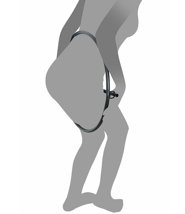 Rimba Restraint Ring met handboeien met klittenband en hangslot