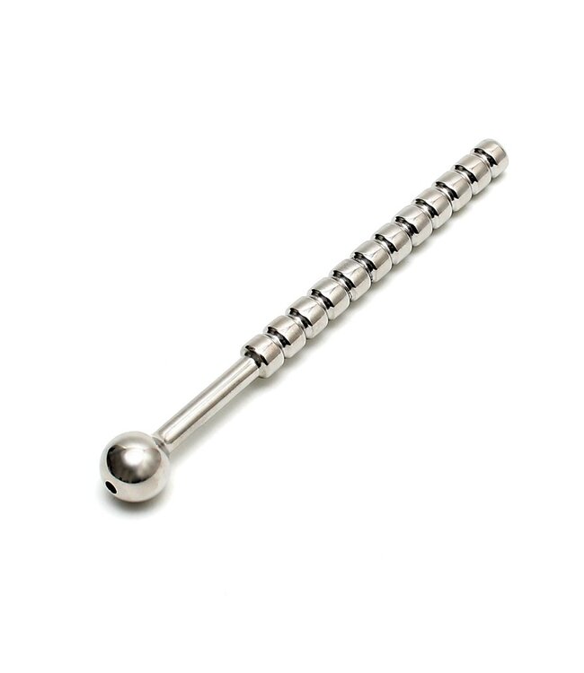 Rimba - Ribbed Urethral plug hollow Ø 10 mm