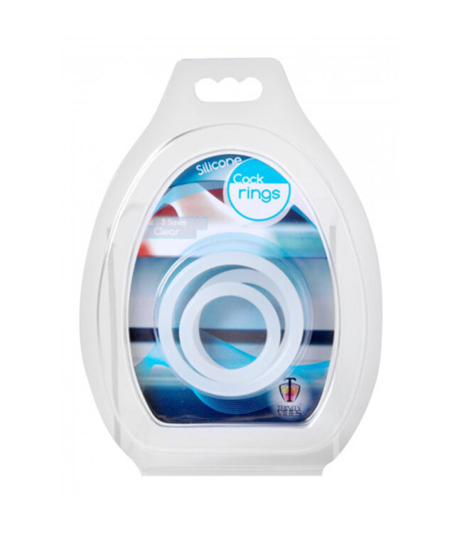 Trinity siliconen cockringen - doorzichtig