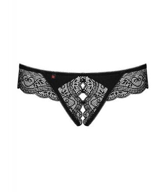 obsessive Miamor String Met Open Kruisje - Zwart