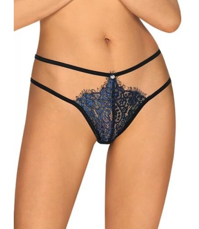 Yassmyne Sexy Kanten String - Blauw