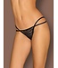 obsessive Pantheria String Met Kettinkjes - Zwart
