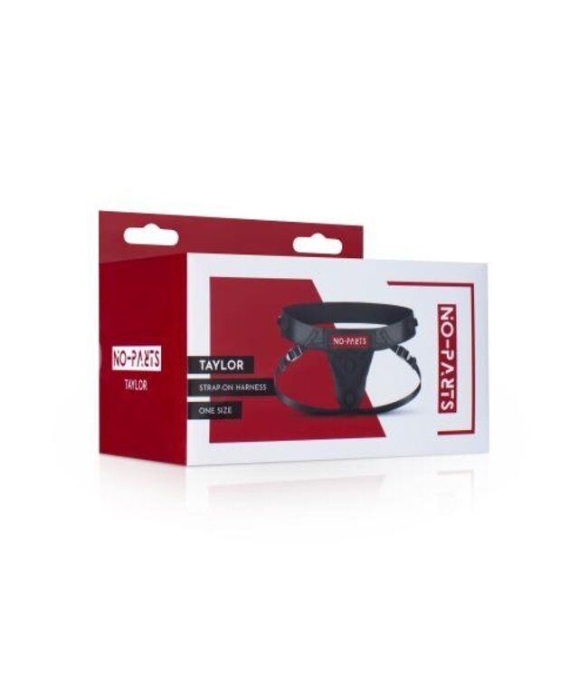 No-Parts - Taylor Adjustable Strap On Harnas Met Dubbele O-Ring