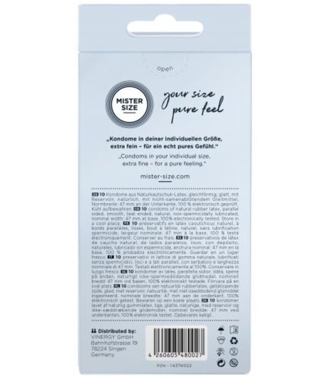 MISTER.SIZE 47 mm Condooms 10 stuks