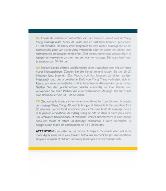 Exotiq Massagekaars Ylang Ylang - 200g