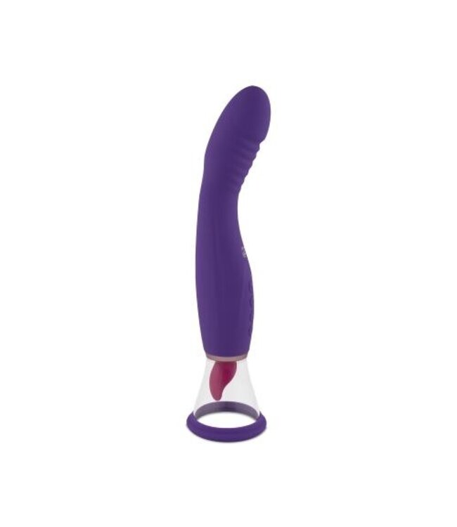 Pleasure Pump Met G-Spot Vibrator - Paars