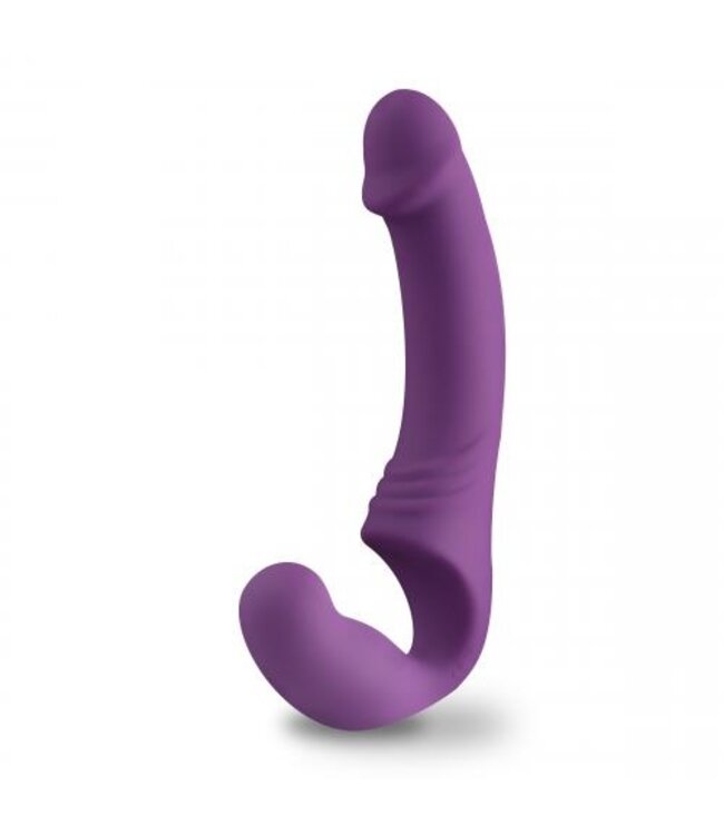 Strapless Strap-On Vibrator - Paars