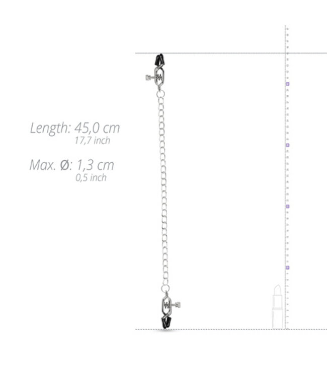 Grote Tepelklemmen Met Ketting
