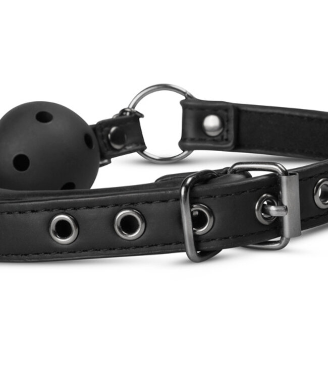 Open Ball Gag Met Tepelklemmen