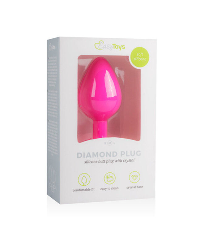Diamond Plug Medium - Roze