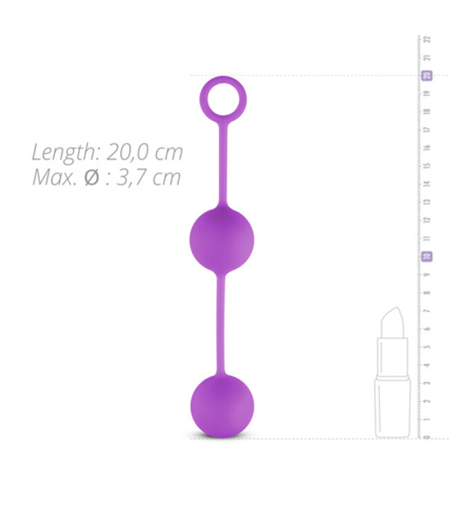 Canon Balls Vaginaballetjes Met Contragewicht - Paars