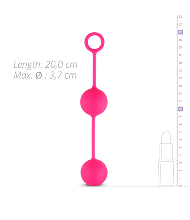 Canon Balls Vaginaballetjes Met Contragewicht - Roze