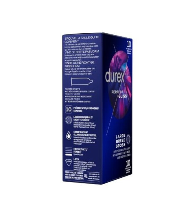 Durex Perfect Gliss Condooms - 10 stuks