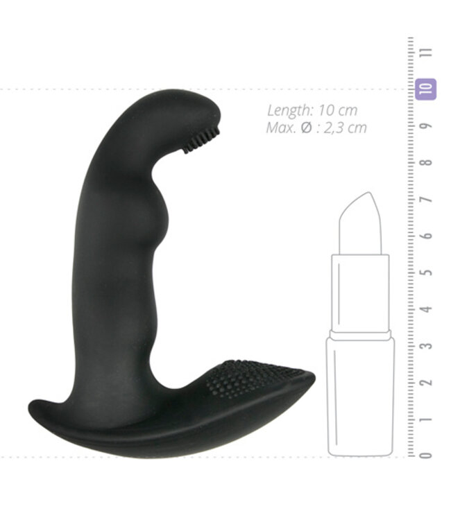 Dynamic Duke Geribbelde Prostaat Vibrator - Zwart