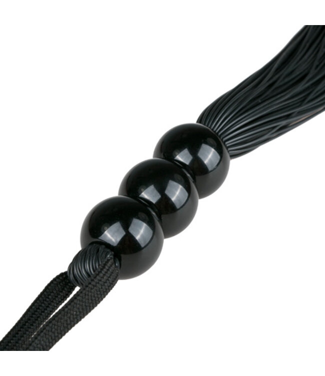 Zwarte siliconen zweep