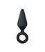 Easytoys Anal Collection Zwarte buttplug met trekring - small