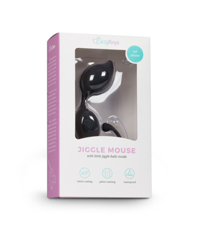 Ronde kegel balletjes - zwart