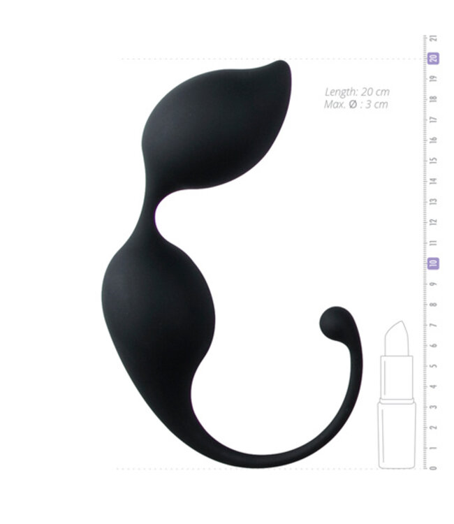 Ronde kegel balletjes - zwart