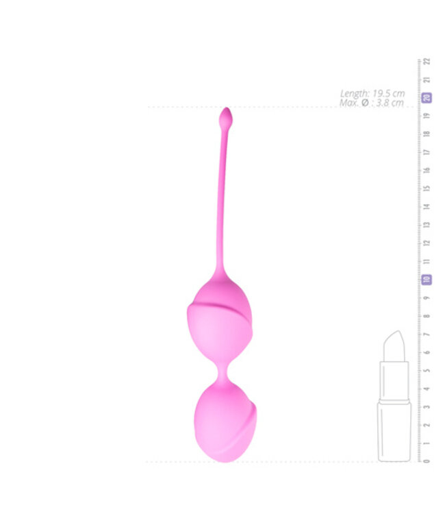 Dubbele vaginaballetjes - roze