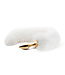 Easytoys Fetish Collection Kleine goudkleurige buttplug met witte vossenstaart