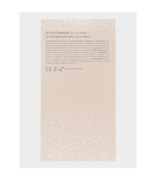 System JO - 20 Year Anniversary Gift Set Champagne 60 ml & Red Velvet Cake