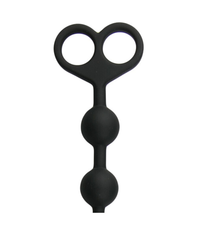 Anaal kralen - lang, zwart