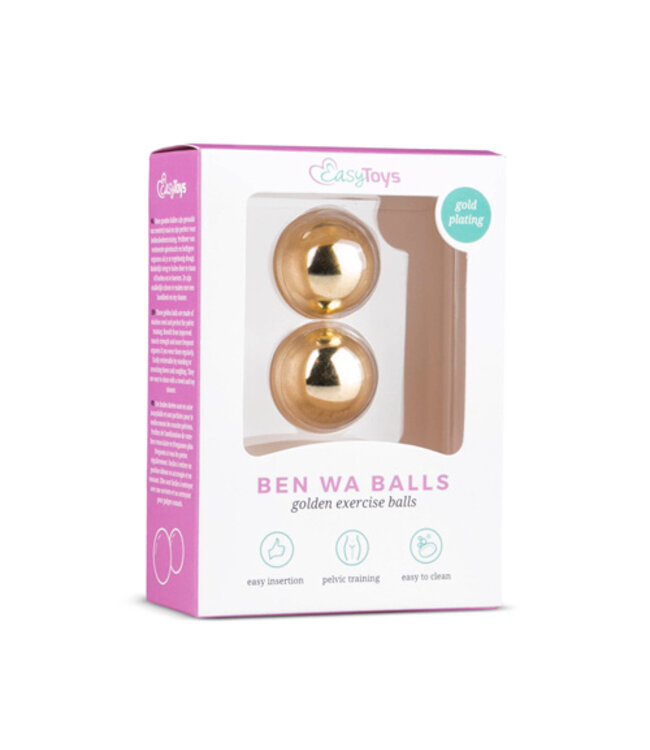 Easytoys Ben Wa Ballen 25 mm - Goudkleurig